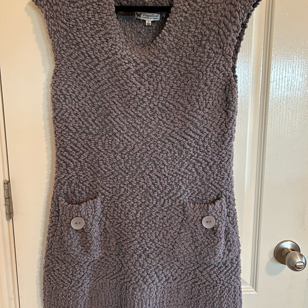 Adorable boutique mini sweater dress with matching scarf!